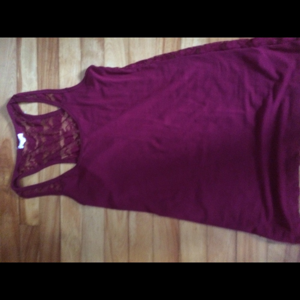 Burgundy tank top